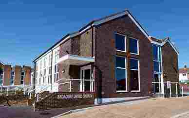 Broadway Church main entrance
