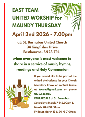 Poster for Maundy Thursday